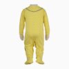 Baby Jumpsuit with Attached Socks & Hat Set, Lemon Yellow Color
