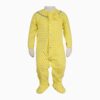 Baby Jumpsuit with Attached Socks & Hat Set, Lemon Yellow Color