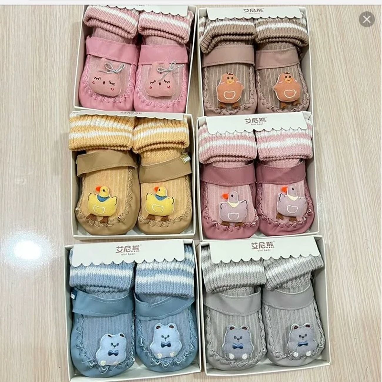 Baby Knee-High Sock Shoes – 100% Cotton, Ultra-Soft and Comfortable, Anti-Slip