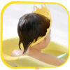 Baby Shower Cap with Cute Crown Design - Silicone Material