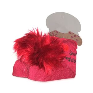 Baby Socks – Red Gentle Cotton Pom-Pom Design Perfect Fit for Infants