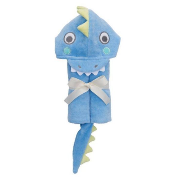 Baby and Toddler Hooded Wrap Towel – Dinosaur Design, Size 100×100 cm