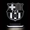 Barcelona Team Logo Design Night Light