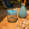 Beach-Themed Glass Jar Candle – Ocean Waves Scent, Coastal Vibes