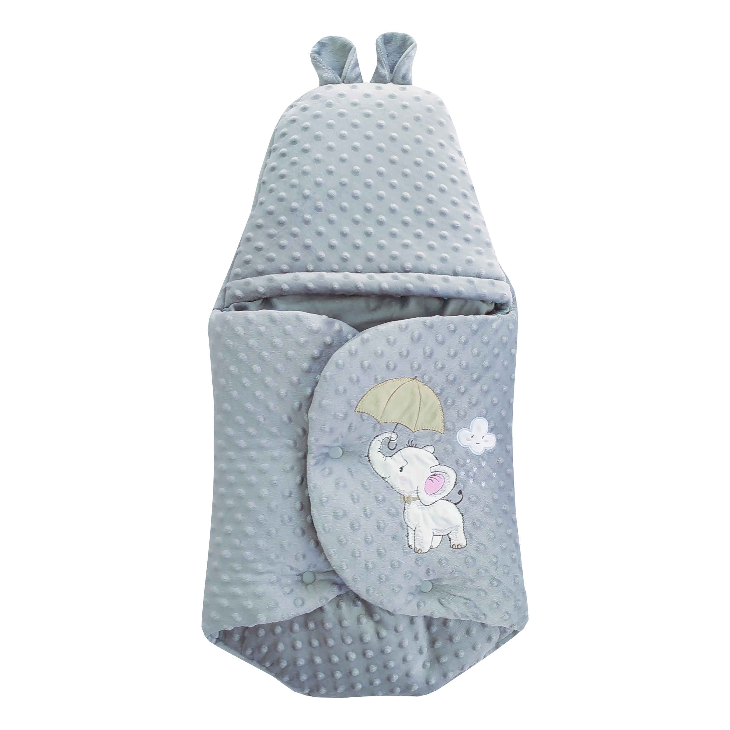Best Swaddle - Soft, Stretchy & Safe Suitable for Newborn with Elephant Pattern