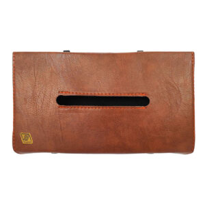 Car Napkin Holder – Luxury Leather Tissue Case for Vehicle with Built-in Pen Holder