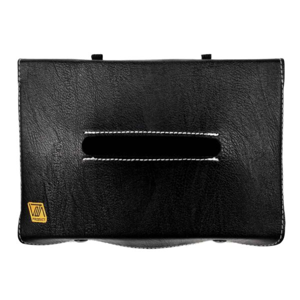 Car Napkin Holder – Luxury Leather Tissue Case for Vehicle with Built-in Pen Holder