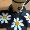 Chamomile Felt Coaster Suitable for Parties & Gatherings (6x)