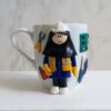 Charming Handmade Ceramic Mug with Motif Detail Engineer