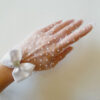 Chic Bridal Gloves With Lace, Pearls, And Bows For Weddings
