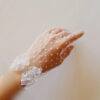 Chic Bridal Gloves With Lace, Pearls, And Bows For Weddings