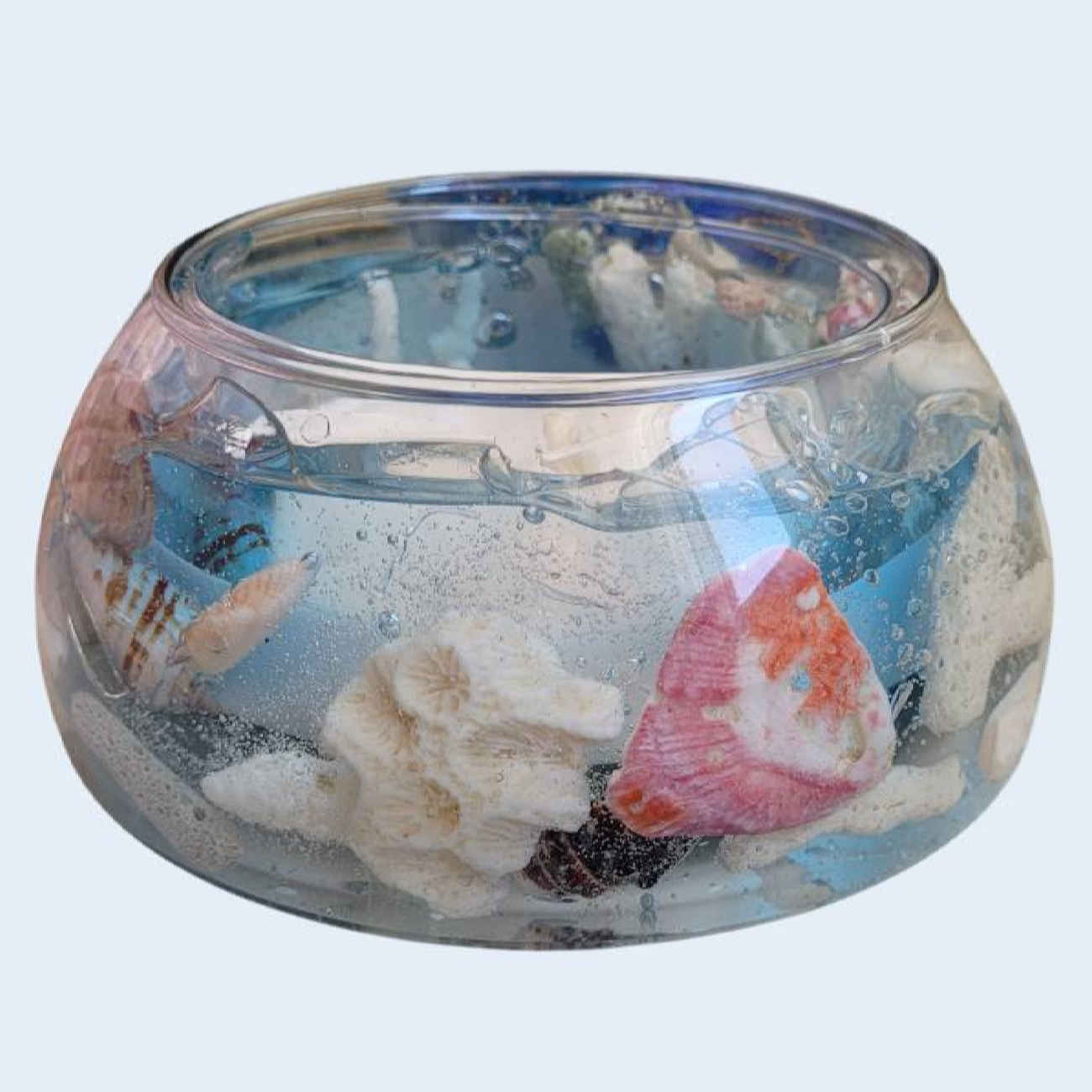 Coastal Breeze Glass Jar Candle – Ocean Art Candle Suitable for Relaxation