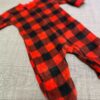 Cotton Baby Romper in Plaid Design – Cozy and Stylish, Imported for Your Little One