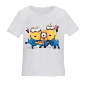 Cotton Kids’ Graphic T-Shirt – Fun & Vibrant Prints Minion Design