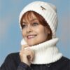Cozy Knitted Hat and Ring Scarf Set with Plush Fur Lining