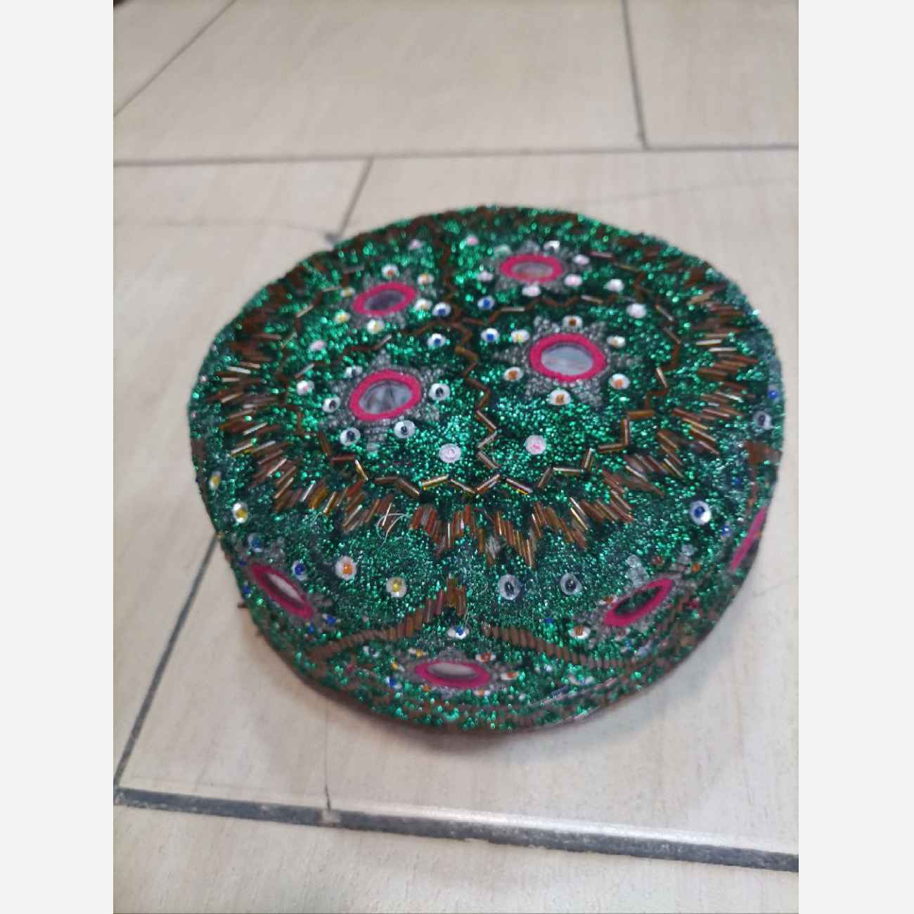 Dazzling Sequin Hat – Elegant, Handmade Embroidery for Chic Looks