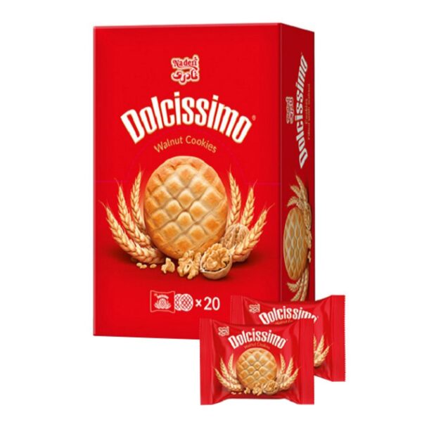 Naderi Delsissimo Walnut Cookies, Pack of 10 double cookies (3x)