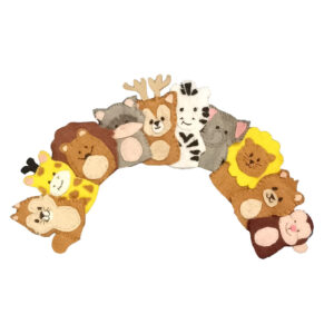 Durable Finger Puppet Suitable for Early Childhood Learning, Set of 10