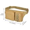 Durable Tactical Waist Bag with 3 Packet – Suitable for Hiking, Camping, Etc