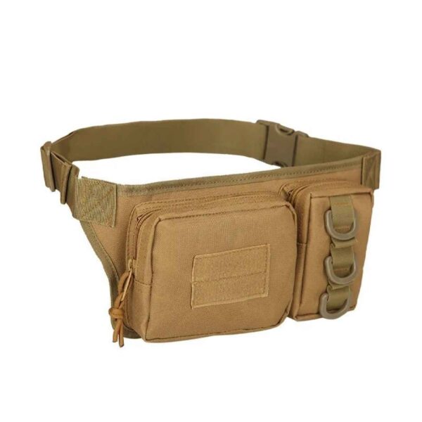 Durable Tactical Waist Bag with 3 Packet – Suitable for Hiking, Camping, Etc