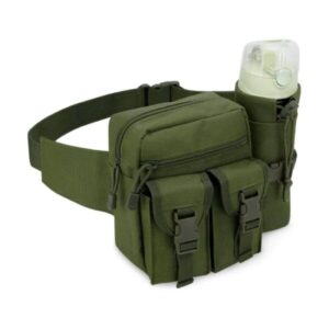 Durable Tactical Waist Bag with Built-In Water Bottle Holder – Suitable for Hiking, Camping, Etc