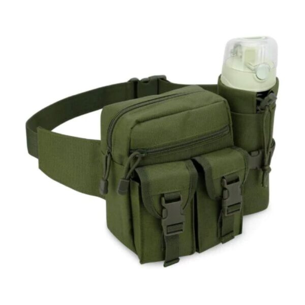 Durable Tactical Waist Bag with Built-In Water Bottle Holder – Suitable for Hiking, Camping, Etc