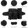 Durable Tactical Waist Bag with Built-In Water Bottle Holder – Suitable for Hiking, Camping, Etc
