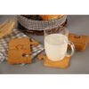 Eco-Friendly Jigsaw Puzzle Coaster Set with Stand – Suitable for Dining & Coffee Tables (5x)