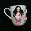 Elegant Ceramic Coffee Mug with Pregnant Woman Themed Artwork (4)