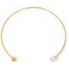 Elegant Choker Necklace for Women Featuring Bead and Pearl with Gold Plating (2)