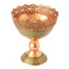 Elegant Copper and Khatam Kari Nut Bowl | Handcrafted Decorative Serving Dish