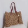 Elegant Handwoven Raffia Handbag – Crafted with Soft Paper Yarn