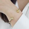 Elegant Knot-Style Bracelet – Non-Fading & Hypoallergenic, Everyday Use in Gold