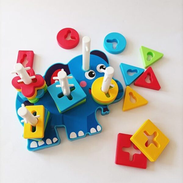 Elephant-Shaped Obstacle Maze – Montessori-Inspired Motor Skills Toy