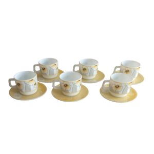 Elevate Your Tea Parties with Elegant Ceramic Tea Sets – 6 Pcs Include Saucers