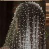 Extra Long Wedding 2-Meter Bridal Veil Fully Embellished with Pearls