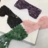 Facial Roller Massage Set in Rose Quartz Gemstone Include Sleep Eye Mask