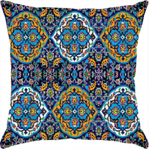 Floor Pillow – Suitable for Cozy Vibe in Any Room with floral Pattern in Navy Blue