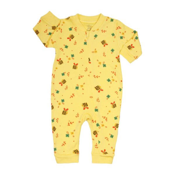 Full-Body Baby Romper with Hat – Easy Diaper Access & All-Day Comfort