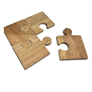Functional Puzzle Coasters – Suitable for Minimalist & Contemporary Homes (4x)
