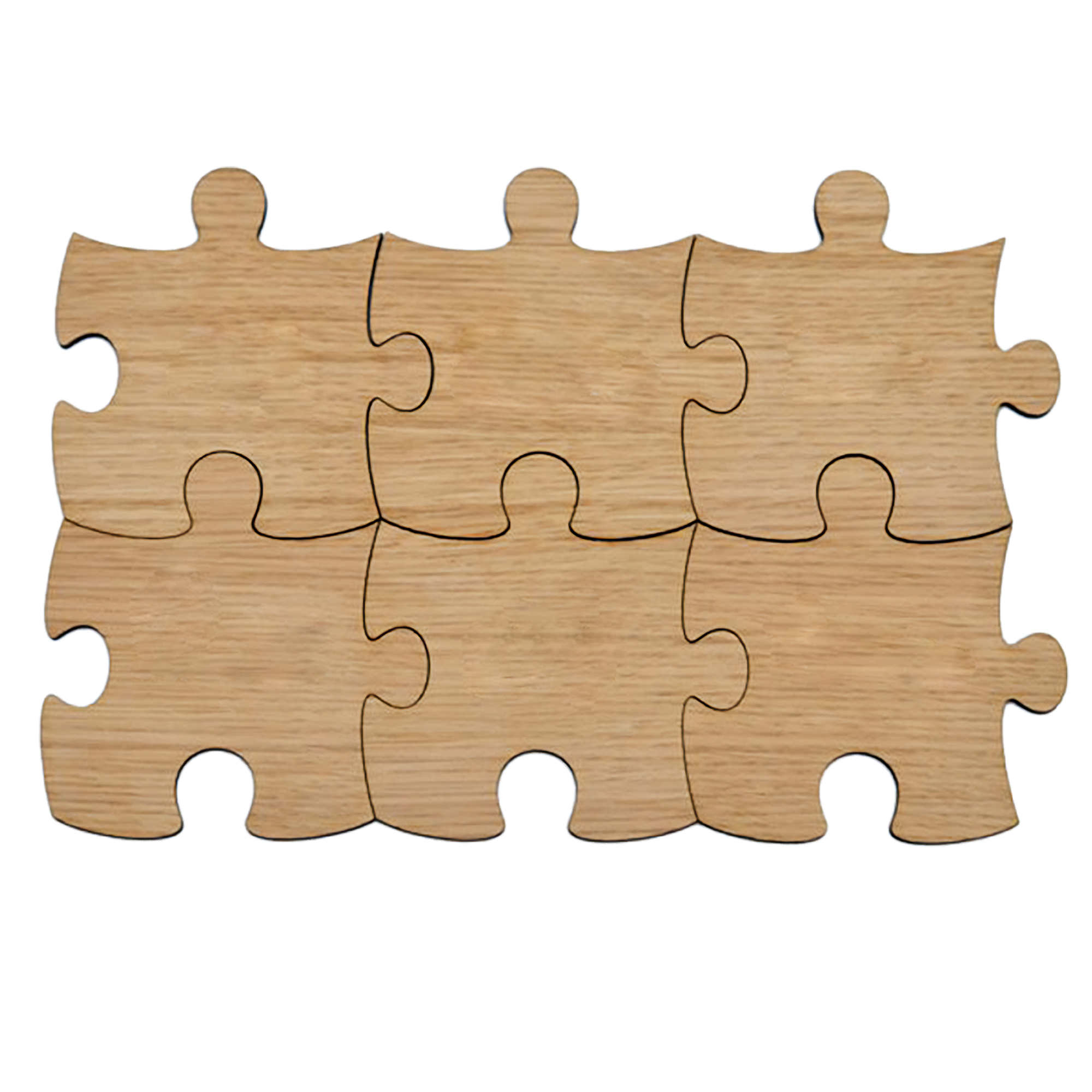 Geometric Puzzle Coasters – Add a Clever Touch to Your Decor (6x)