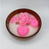 Giftable Candle in Rustic Wood Jar – Perfect for Decoration & Unique Gift