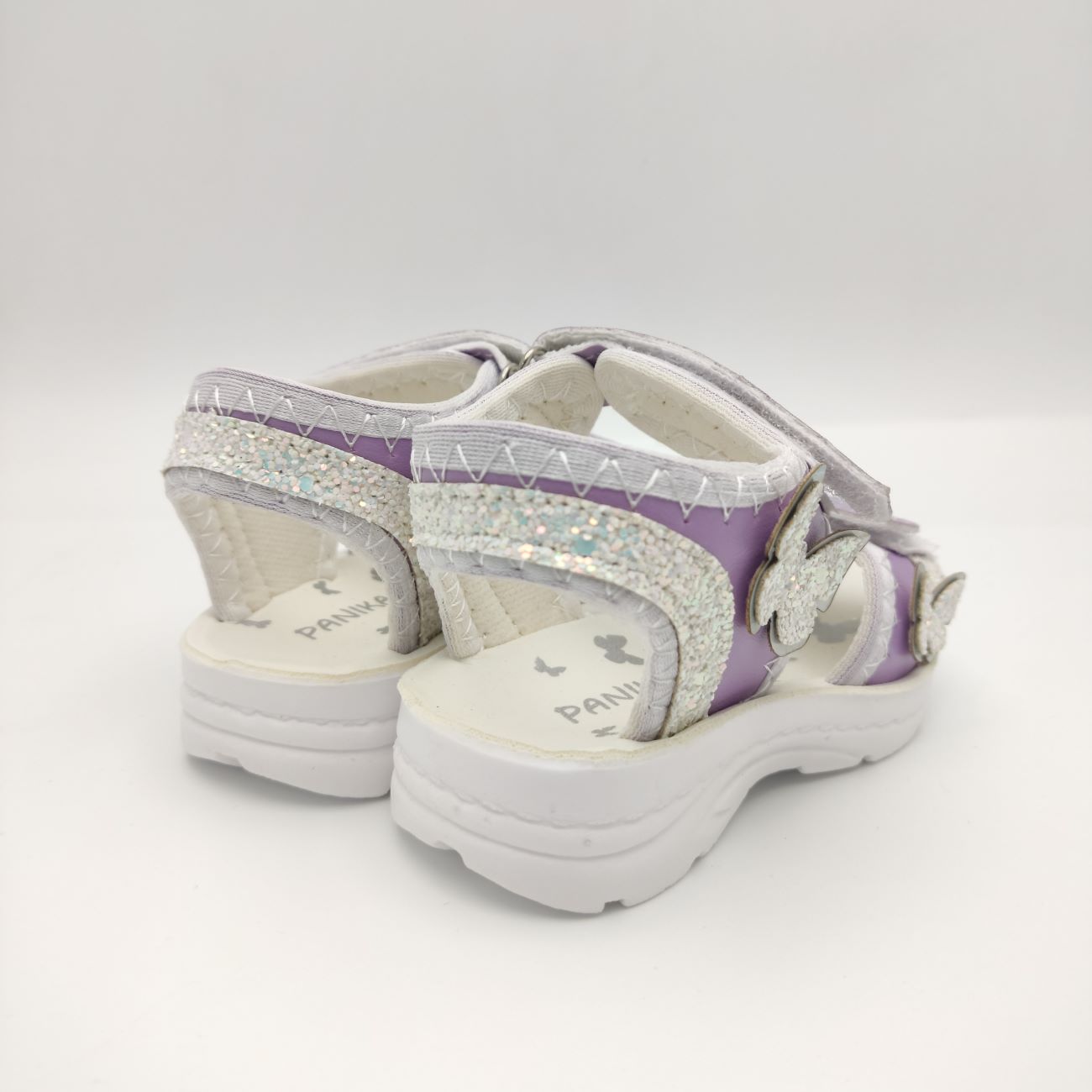 Girls’ Elegant Sandals with Low Heel and Glitter Design – Perfect for Special Days