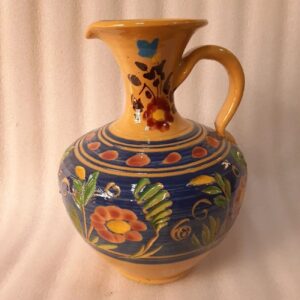 Hand-Painted Art Pottery Pitcher – Fucnctional & Artistic