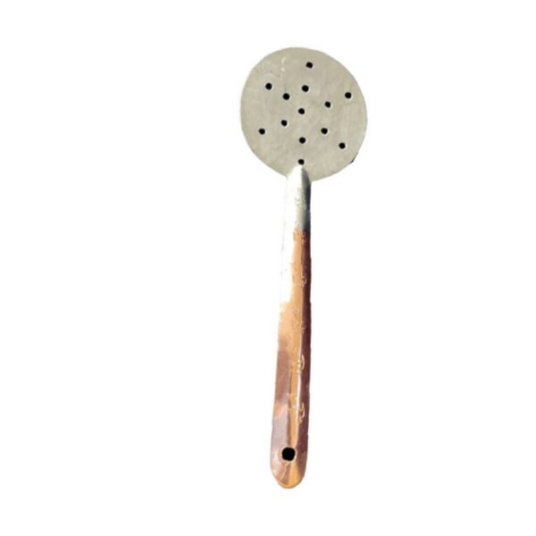 Handcrafted Two-Tone Copper Spatula – Perfect for Frying, Serving, and Cooking