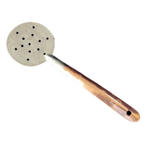Handcrafted Two-Tone Copper Spatula – Perfect for Frying, Serving, and Cooking