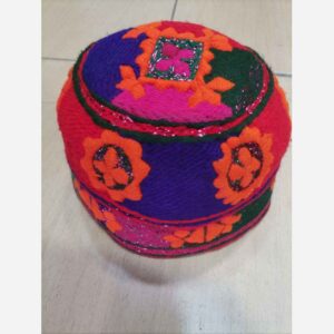 Handmade Ethnic Needlework Hat – Traditional Boho Headwear for All Seasons