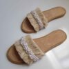 Handmade Macrame Slipper – Boho Style Suitable for Indoor Style with Pearl Design