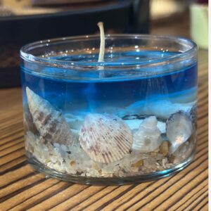 Handmade Ocean Candle in Glass Jar – Suitable for Coastal & Nautical Interior Styles