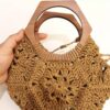 Handmade Raffia Crochet Tote Bag – Lightweight, Durable, and Naturally Beautiful